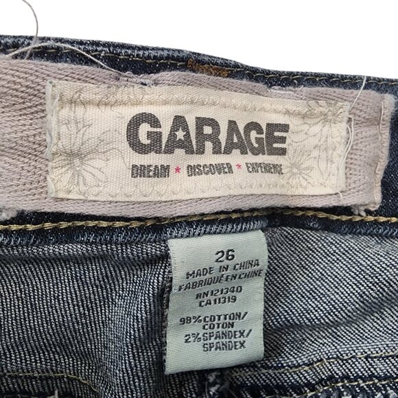 Garage Women's Bootcut Stretch Jeans Size 26 Blue Mid Rise 98% Cotton - Picture 7 of 9